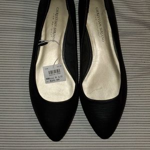 NWT Black slide ons